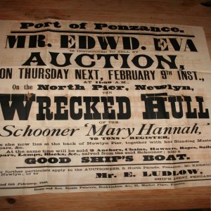 Poster of 1899 Auction - contact Edmund Ludlow