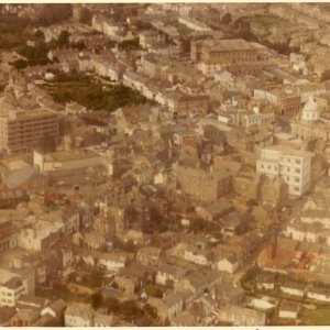 Aerial Shot of Penzance aimed at North Parade