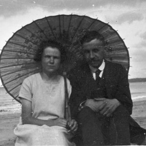 On St Ives beach - 1920s