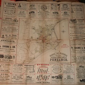 Stephens and Mackintosh Business Street Map Of Penzance