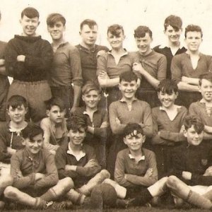 Football team 1949 versus St Ives Belyers School