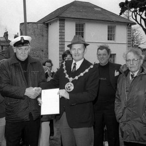 Presentation in St John's Hall Forecourt