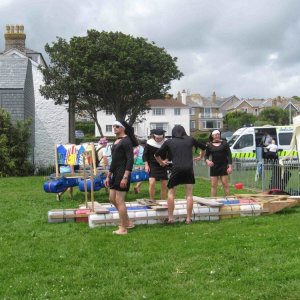 Newlyn raft race