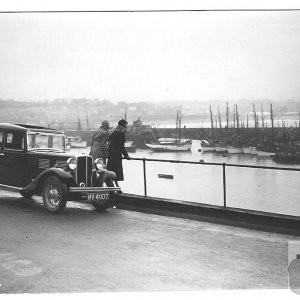 Nice view, nice car c1927 Newlyn