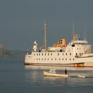 Scillonian III in Penzance dock.