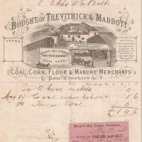 Pictorial Letterhead Trevithickand Mabbott Mounts Bay Stores 1888