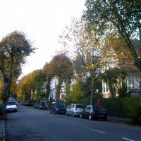 Looking up Alexandra Road in Autumn, 4th Nov10