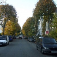 Looking up Alexandra Road in Autumn, 4th Nov10