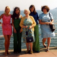 Sisters-in-law - Early August, 1977 on the Prom