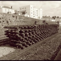 Work on the Penzance Cornwall end of the railway track improvements. 30/03/09