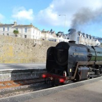 Steam trains at Penzance station easter 2010