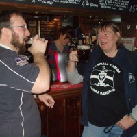 'Quaffing a good Cornish brew!' (2nd March, 2011)