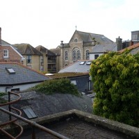 on a roof