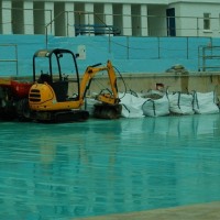 the pool