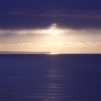 Purple seascape