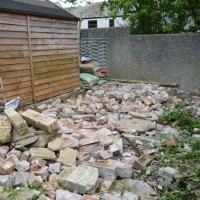 some pics of rebuild of rear garden