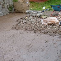 some pics of rebuild of rear garden