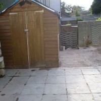 some pics of rebuild of rear garden