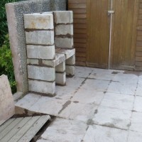 some pics of rebuild of rear garden