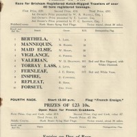 1933 - PENZANCE ROYAL REGATTA PROGRAMME