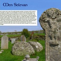 1. Men Selevan (St Levan's Stone)