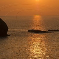 sunset portreath 28-3-12
