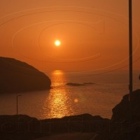 sunset portreath 28-3-12