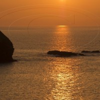 sunset portreath 28-3-12