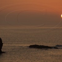 sunset portreath 28-3-12