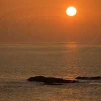 sunset portreath 28-3-12