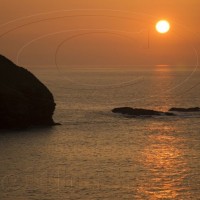 sunset portreath 28-3-12