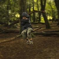 Thomas on a swing