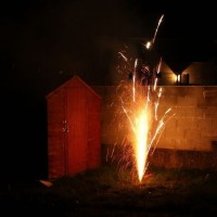 Next door's fireworks