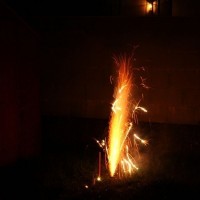Next door's fireworks