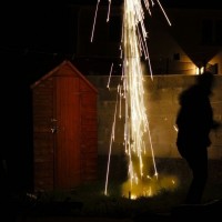 Next door's fireworks