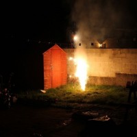 Next door's fireworks
