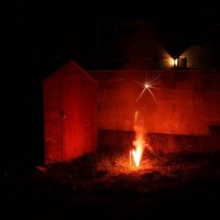 Next door's fireworks
