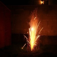Next door's fireworks