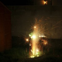 Next door's fireworks