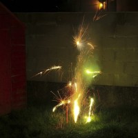 Next door's fireworks