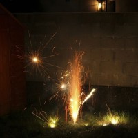 Next door's fireworks