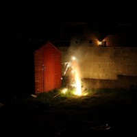 Next door's fireworks