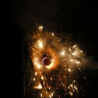 Next door's fireworks