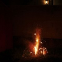 Next door's fireworks
