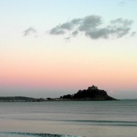 St Michael's Mount as dusk approaches