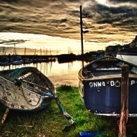 DUSK OVER NEWLYN HARBOUR