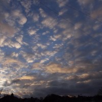 Mottled sky