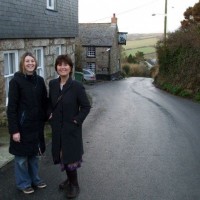 Outside the Logan Rock Inn, Treen - 17Jan10