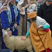 While shepherds watch