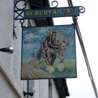 St Buryan Inn pub sign - 14Nov'08